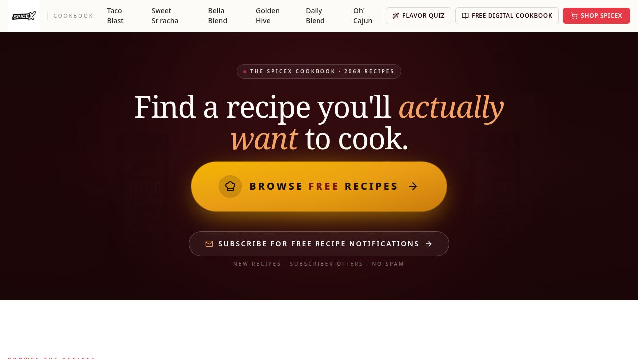 SpiceX Recipes — Free Recipes and Cookbooks